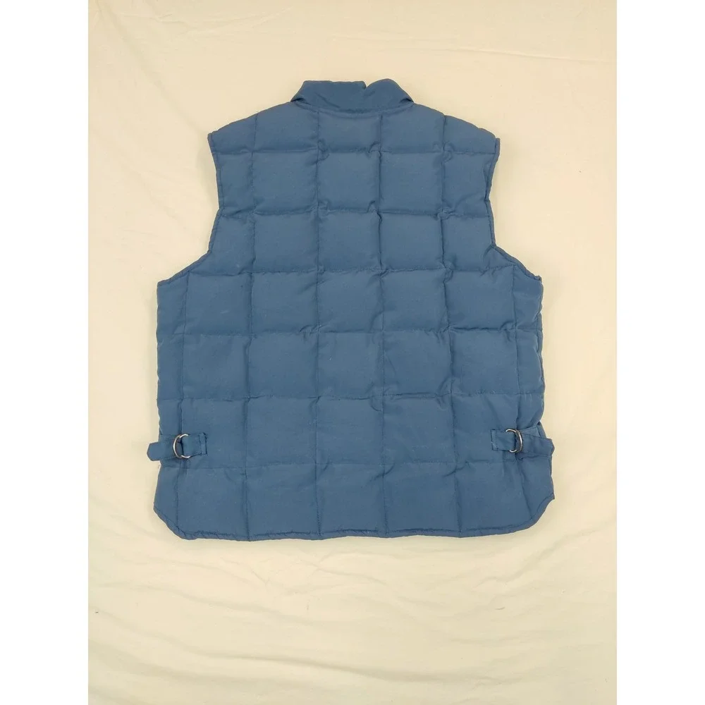 Vintage Orvis Quilted Vest Mens M Blue Goose Down Zip Up‎ Vintage Outdoors